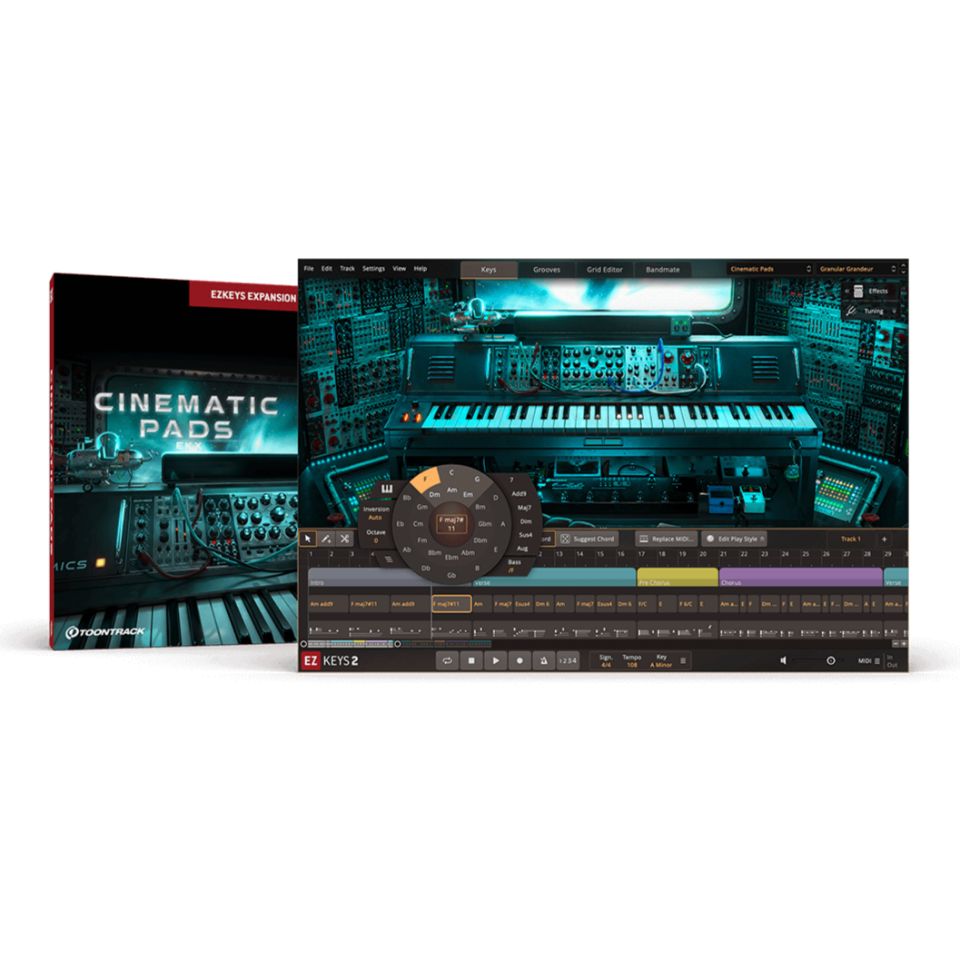 TOONTRACK/EKX - CINEMATIC PADS【EZ KEYSシリーズ拡張音源】【オンライン納品】【在庫あり】