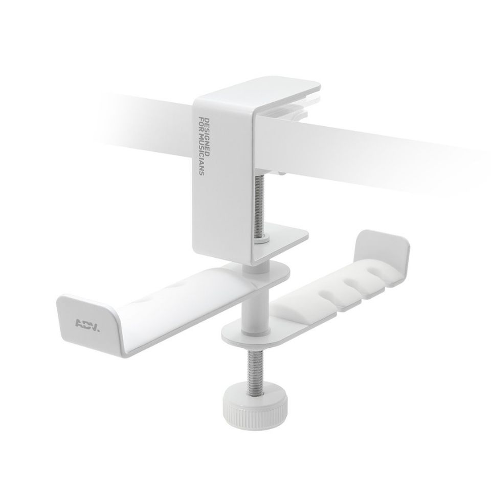 ADV./Dual Suspension White【ヘッドホンホルダー】【ヘッドホンハンガー】【箱ダメージ処分特価】【在庫あり】