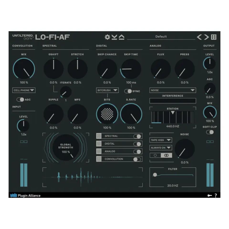 Plugin Alliance/Unfiltered Audio LO-FI-AF【～05/31 期間限定特価キャンペーン】【オンライン納品】【在庫あり】