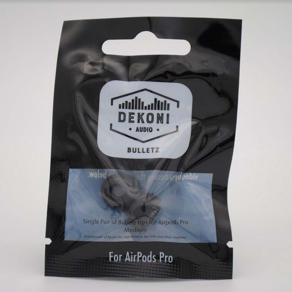 Dekoni Audio/BULLETZ AirPods Pro - Single M【Mサイズ1ペア】【S-APP-MED】【ネコポス発送】
