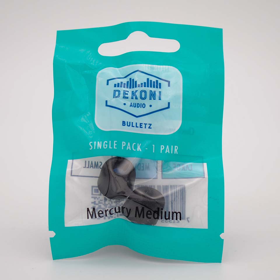 Dekoni Audio/BULLETZ MERCURY - Single S【Sサイズ1ペア】【S-MERCURY-SM】【ネコポス発送】