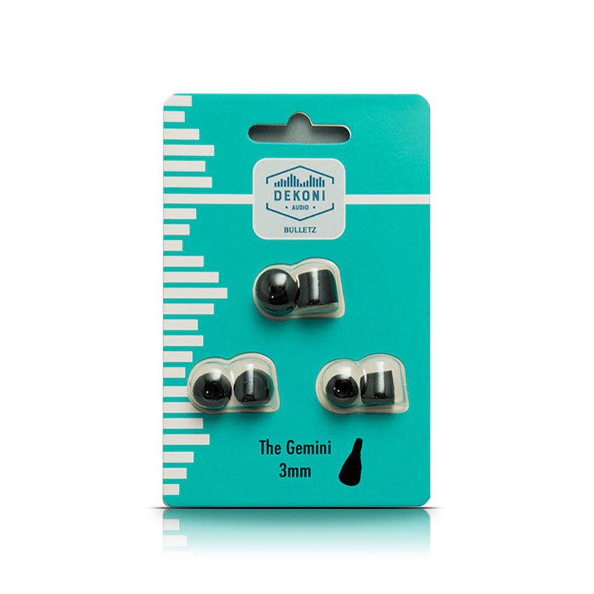 Dekoni Audio/BULLETZ GEMINI 3MM(S/M/L各1ペア)【ネコポス発送】
