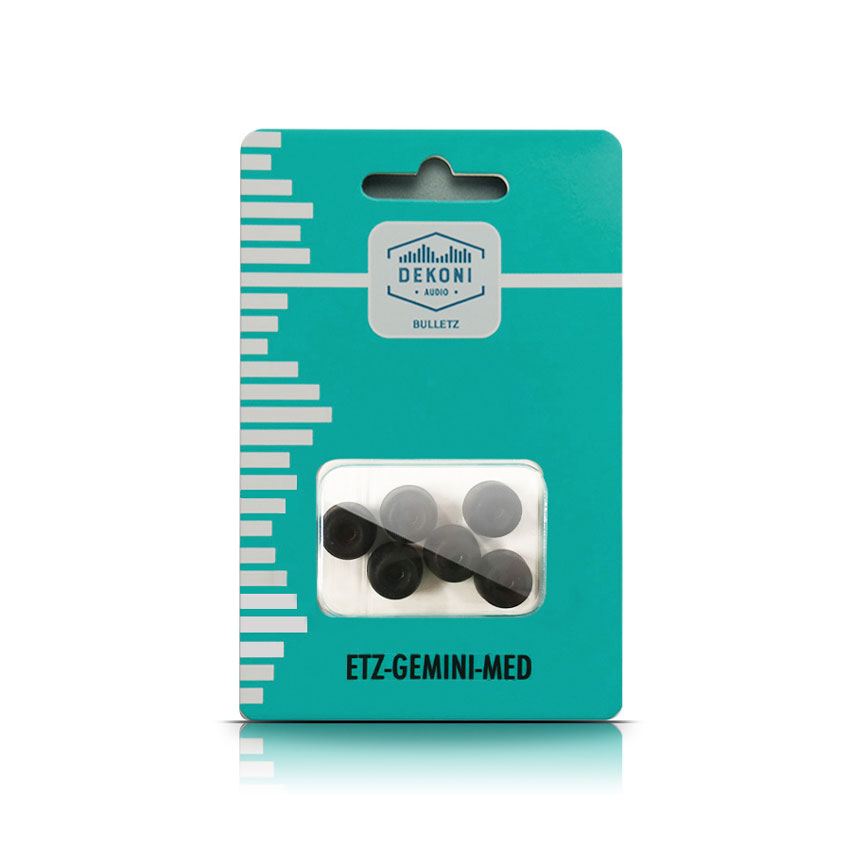 Dekoni Audio/BULLETZ GEMINI 3MM(Mサイズ3ペア)【ネコポス発送】