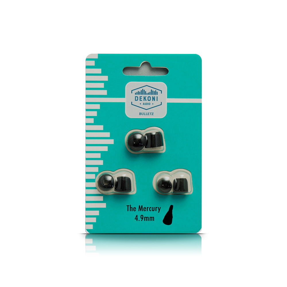Dekoni Audio/BULLETZ MERCURY 4.9MM(S/M/L各1ペア)【ネコポス発送】