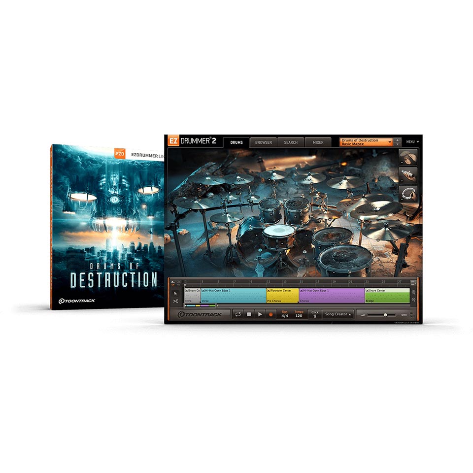 TOONTRACK/EZX - DRUMS OF DESTRUCTION【オンライン納品】【在庫あり】