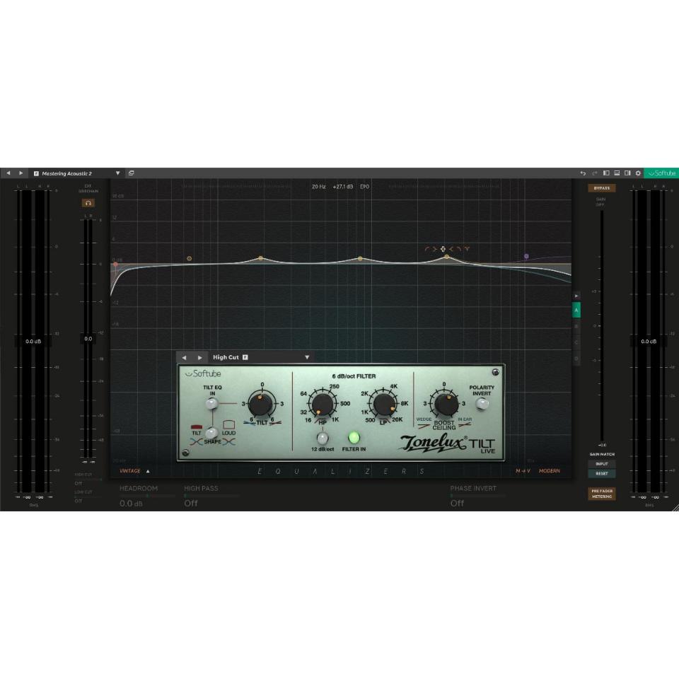 Softube/Equalizers + Tonelux Tilt and Tilt Live【～05/18 期間限定特価キャンペーン】【オンライン納品】