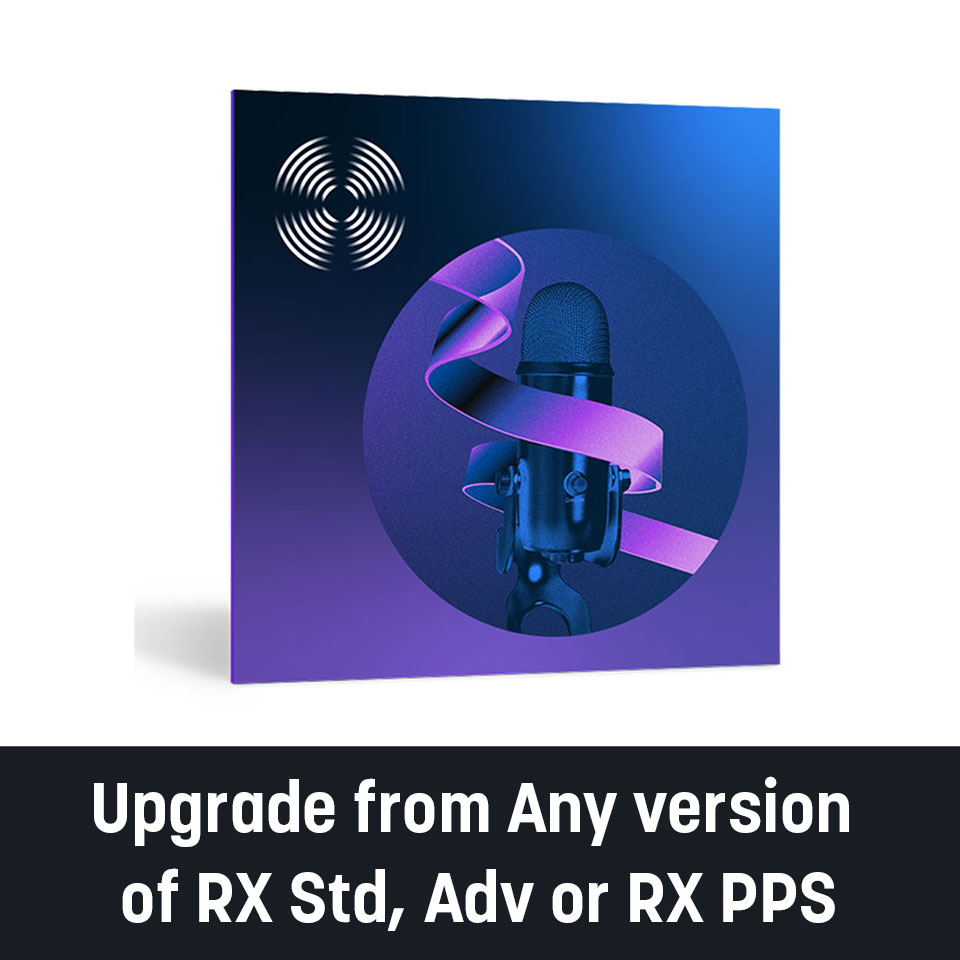 iZotope/RX 10 Standard Upgrade from Any version of RX Std, RX Adv, or RX PPS【オンライン納品】