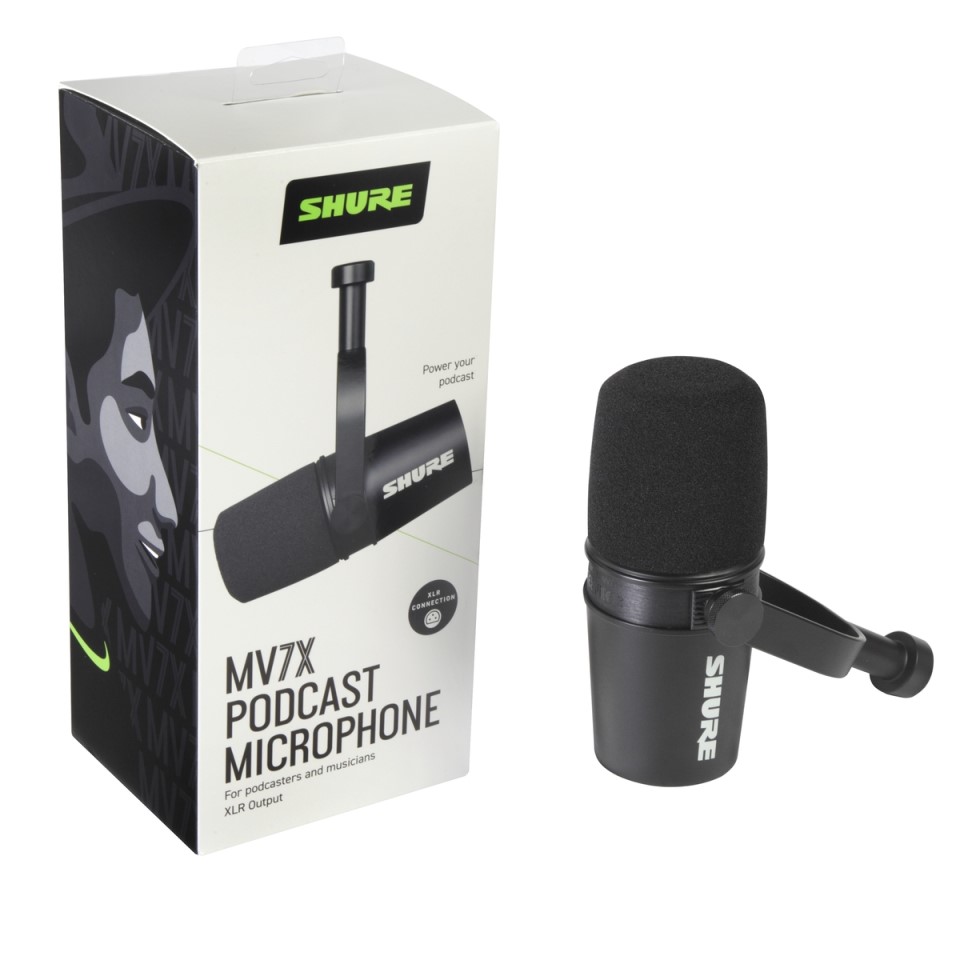 SHURE/MV7X ポッドキャストマイクロホン