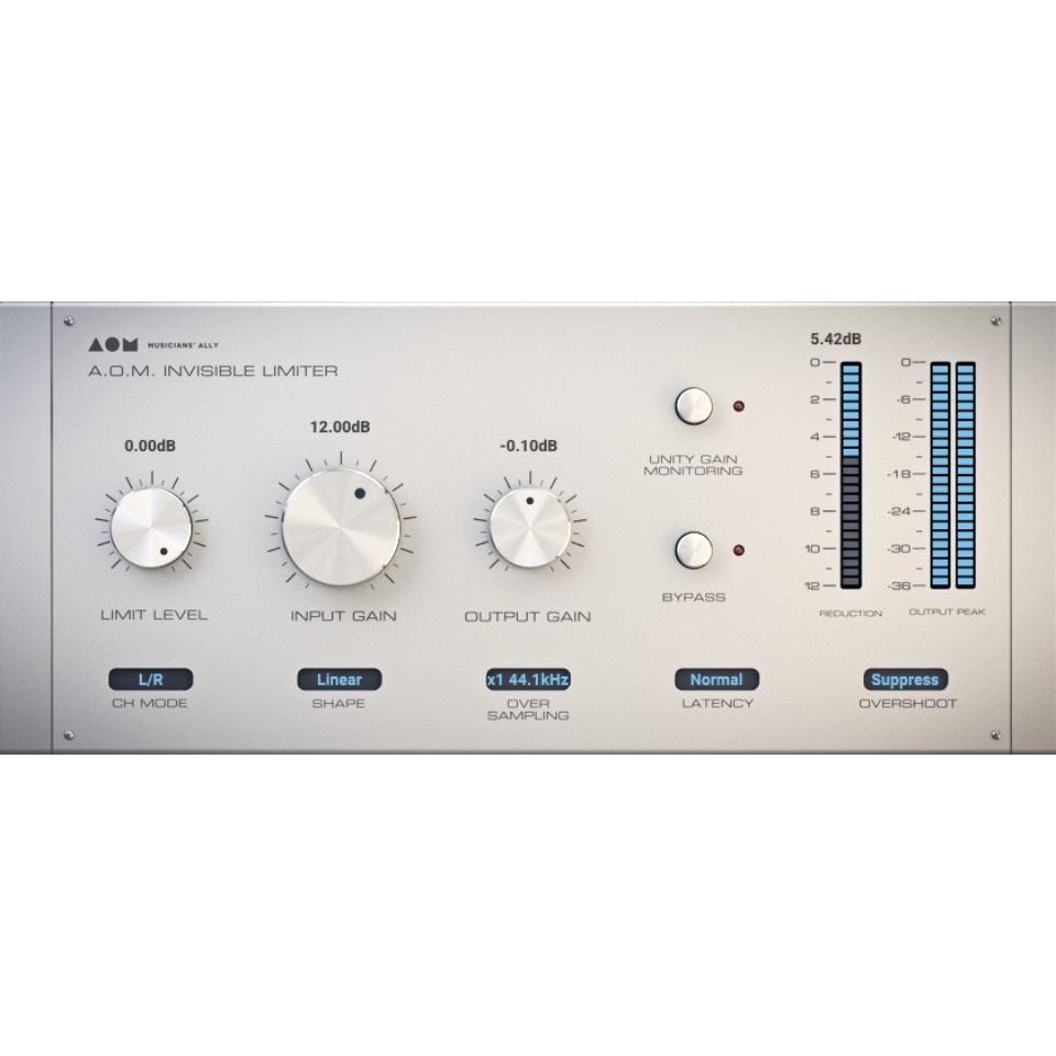 A.O.M.Plugin/Invisible Limiter【オンライン納品】