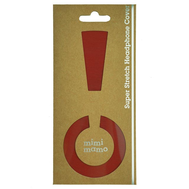 mimimamo/スーパーストレッチヘッドホンカバー M (レッド)【ネコポス発送】