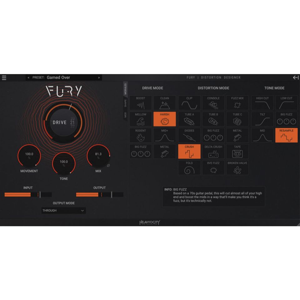 HEAVYOCITY/FURY【～05/12 期間限定特価キャンペーン】【オンライン納品】【在庫あり】