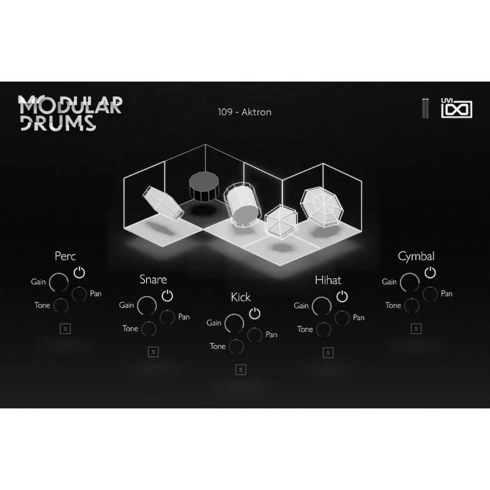 UVI/Modular Drums【FALCON専用拡張パック】【オンライン納品】