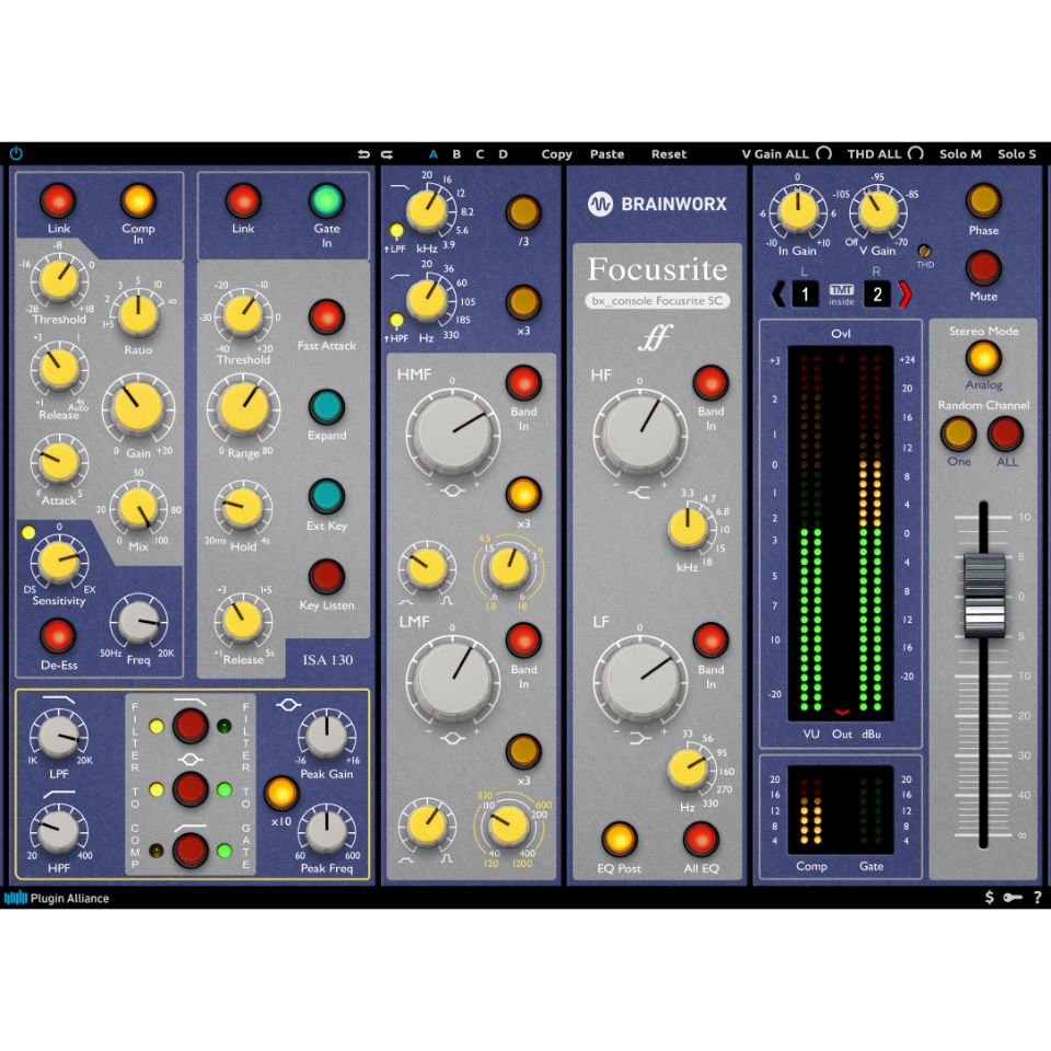 Plugin Alliance/Brainworx bx_console Focusrite SC【～05/31 期間限定特価キャンペーン】【オンライン納品】【在庫あり】