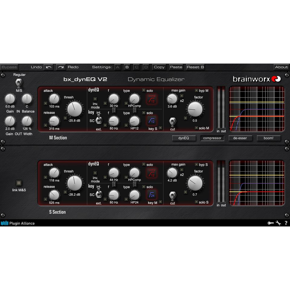 Plugin Alliance/Brainworx bx_dynEQ V2【～05/31 期間限定特価キャンペーン】【オンライン納品】【在庫あり】