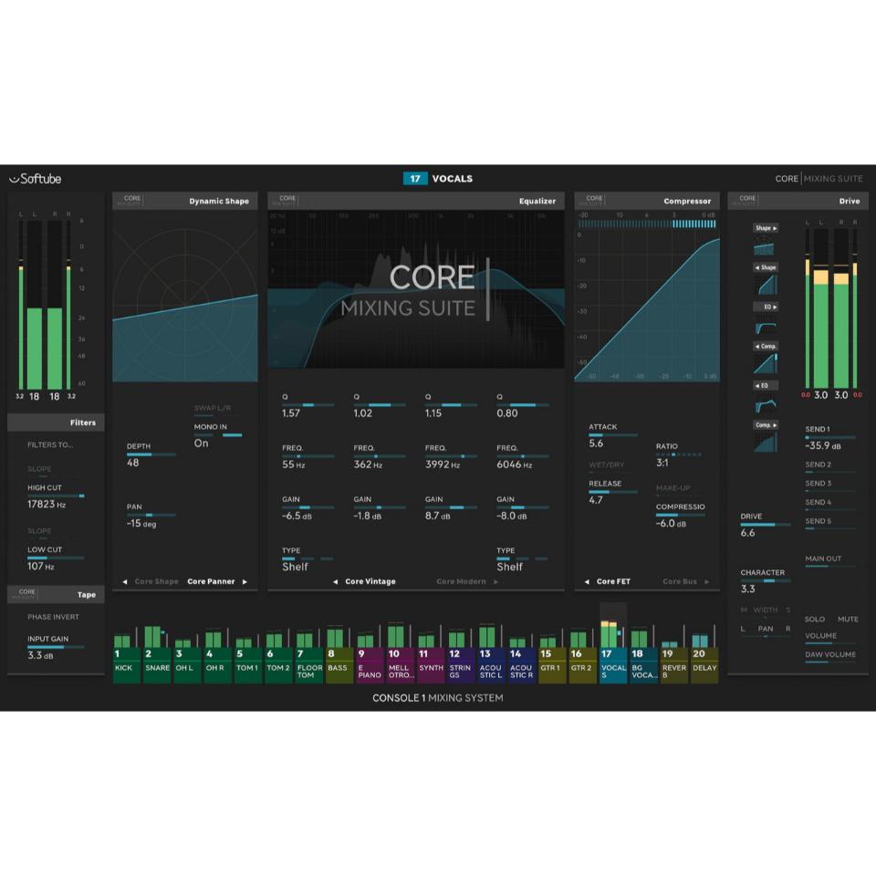 Softube/Console 1 Core Mixing Suite【オンライン納品】