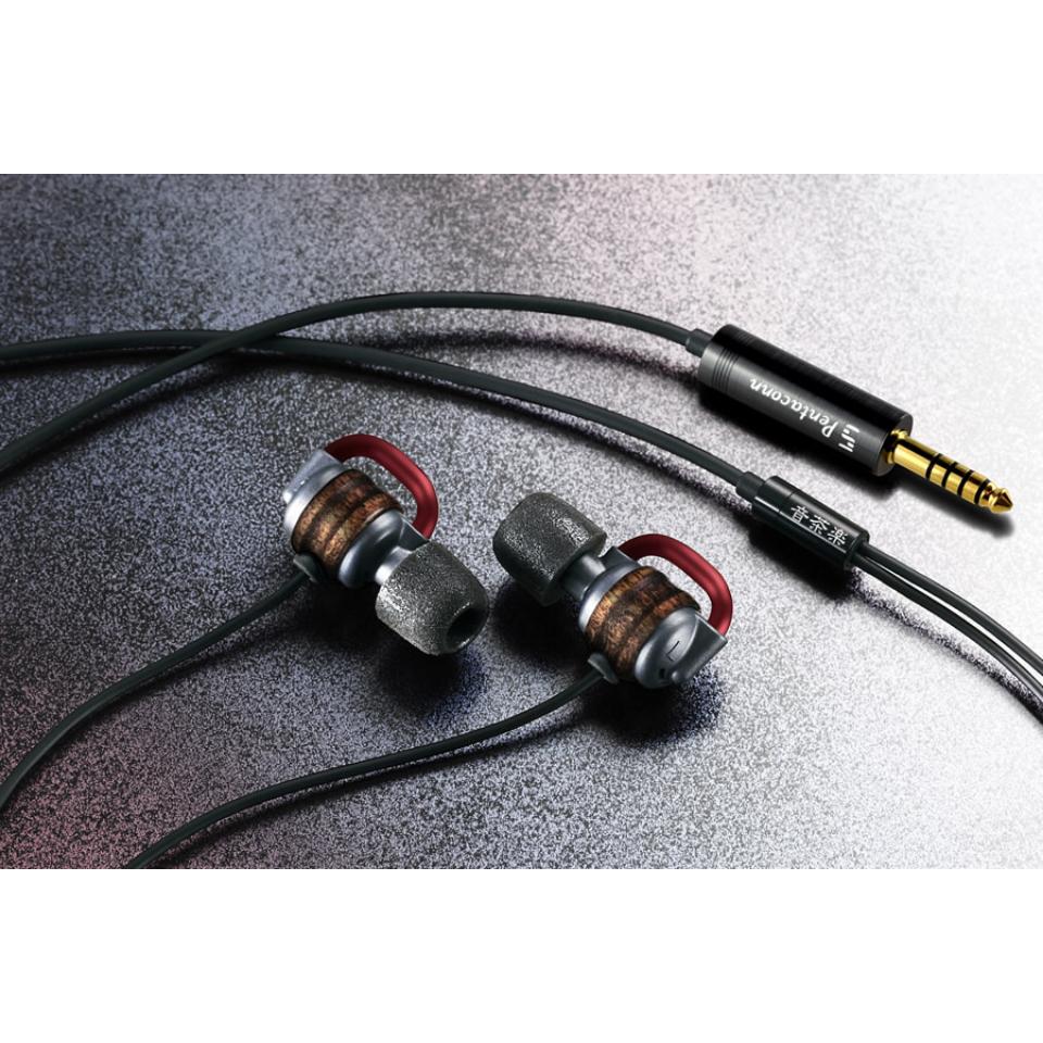 音茶楽/Flat4-緋櫻Balance (AKAZAKURA Balance) 4.4mm5極【数量限定特価キャンペーン】 【SpinFit NEO Mサイズ１ペアプレゼント】