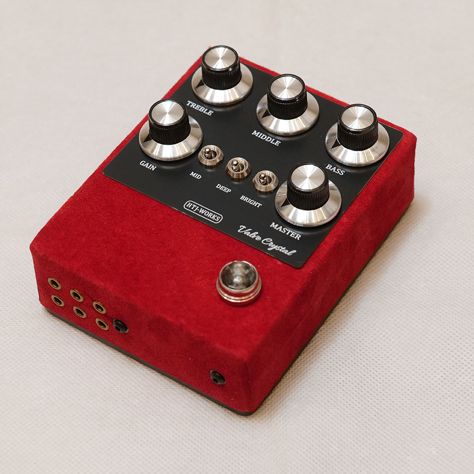 HTJ-WORKS/Valve Crystal 12AX7 Tube Preamp Black Top Dark Red Suede【在庫あり】