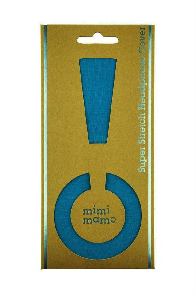 mimimamo/スーパーストレッチヘッドホンカバー L (ブルー) 【ネコポス発送】