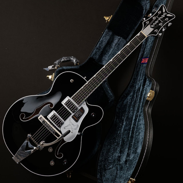 Gretsch/FALCON HOLLOW BODY WITH STRING THRU BIGSBY AND CHROME HARDWARE EBONY FINGERBOARD BLACK【お取り寄せ商品】【送料無料】