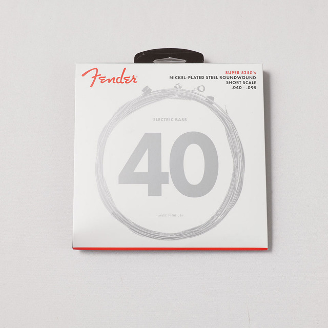 Fender/Super 5250 Bass Strings Nickel-Plated Steel Roundwound Short Scale 5250XL .040-.095 Gauges【在庫あり】
