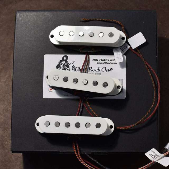 JUNTONE PICKUPS/Blues Rock On /Set /V.Bevel/White ichiro Signature type1【お取り寄せ商品】