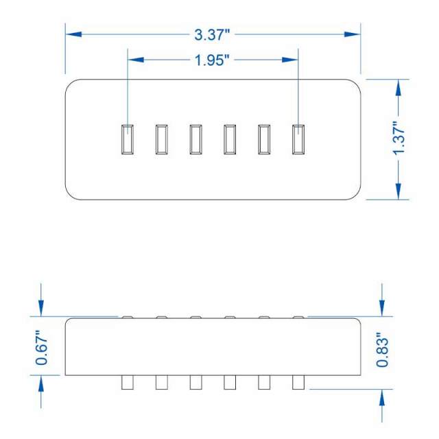 LOLLAR PICKUPS/P-90 Staple Pickup【お取り寄せ商品】