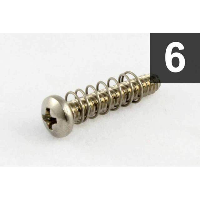 ALLPARTS/Pack of 6 Steel Bridge Length Screws【7528】【在庫あり】【2506P1】
