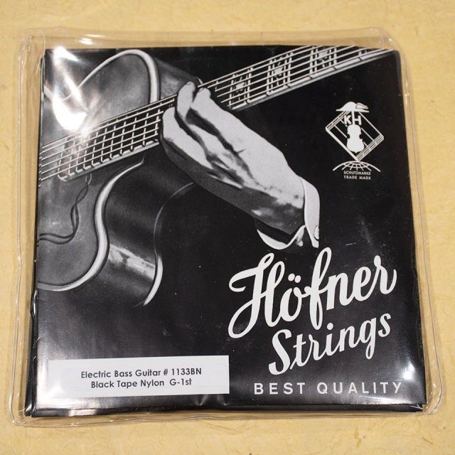 Hofner/H1133BN Black Nylon ヘフナー バイオリン ベース用 純正 ブラックナイロン 弦 set【お取り寄せ商品】