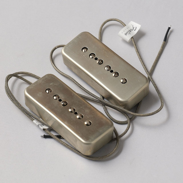 LINDY FRALIN/P90 Soapbar Set/Raw Nickel Cover/Standard 50mm/Gibson Braided Shield【在庫あり】