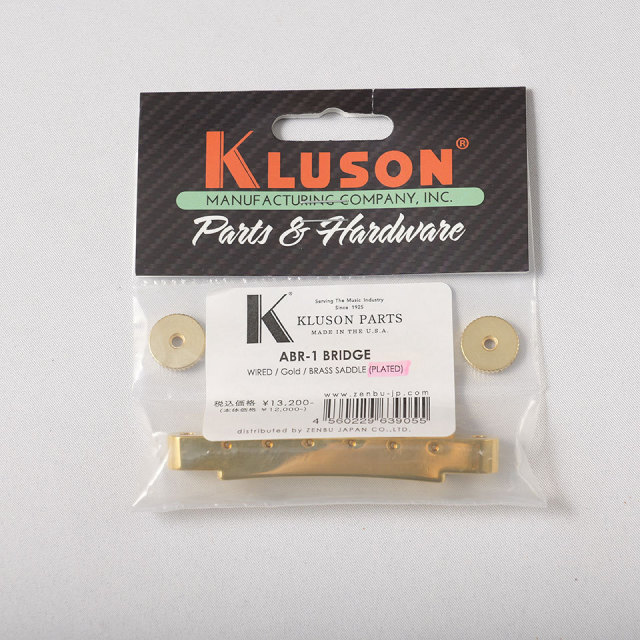Kluson/ABR-1 BRIDGE WIRED BRASS SADDLE Gold【在庫あり】