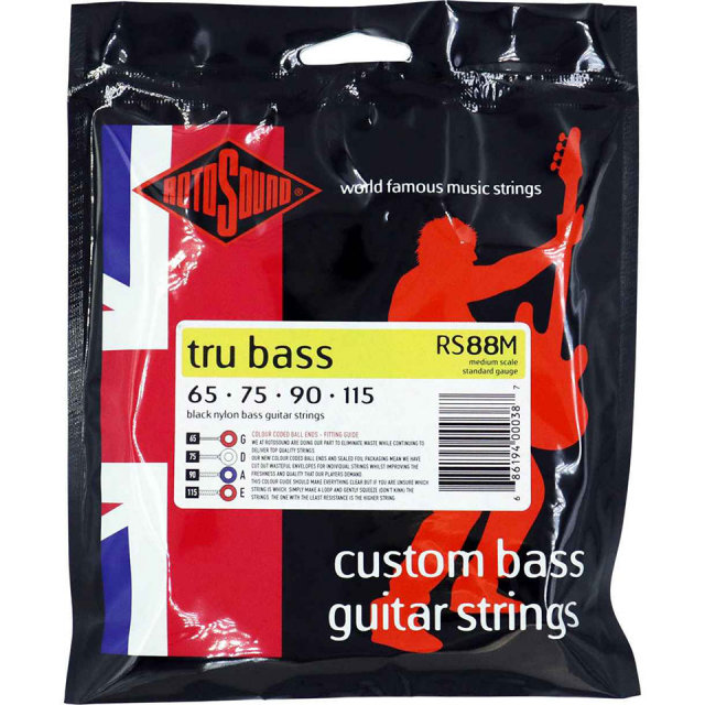 ROTOSOUND/RS88M | Tru Bass 88 Nylon Tapewound Medium | 65-115【在庫あり】
