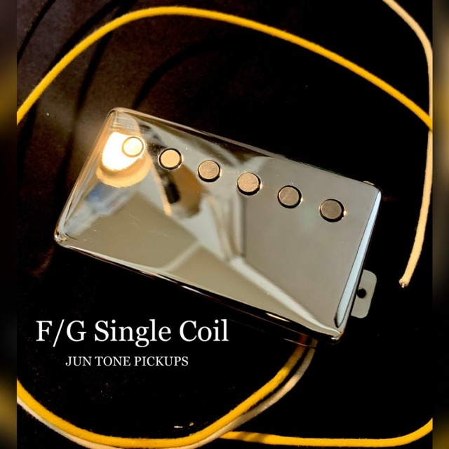 JUNTONE PICKUPS/F/G Single coil Neck Nickel Cover【お取り寄せ商品】