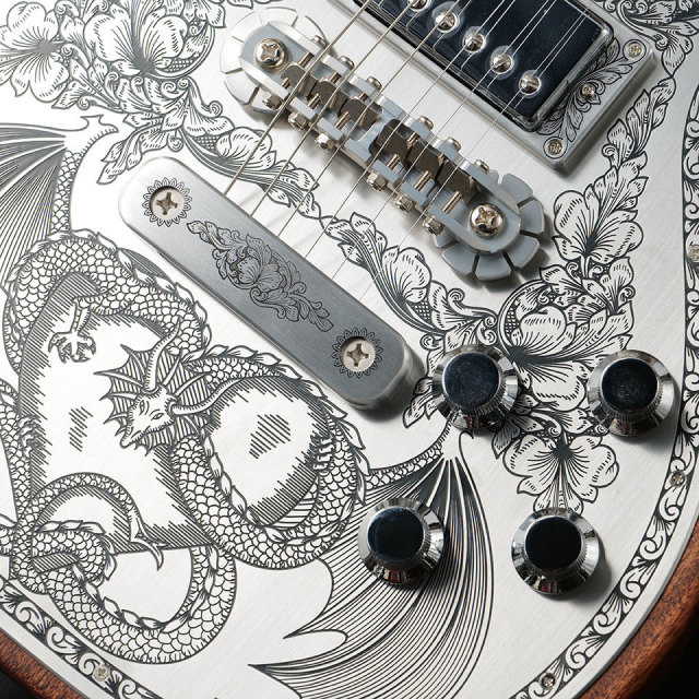 Zemaitis/MFG-AC-24 Dragon & Heart (Natural)【お取り寄せ商品】