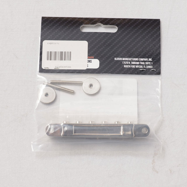 Kluson/ABR-1 BRIDGE NON-WIRED BRASS SADDLE Nickel【旧価格】【在庫