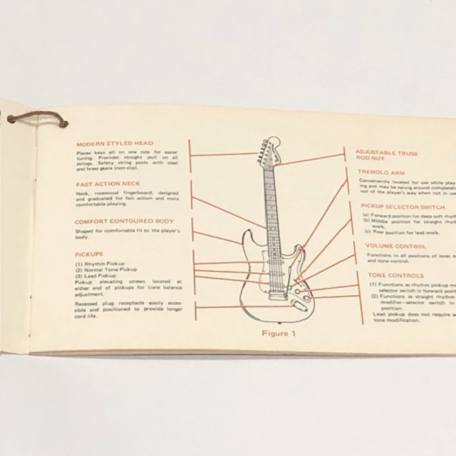 Fender/1970sトレモロアーム・スプリング&取り扱い説明書【中古