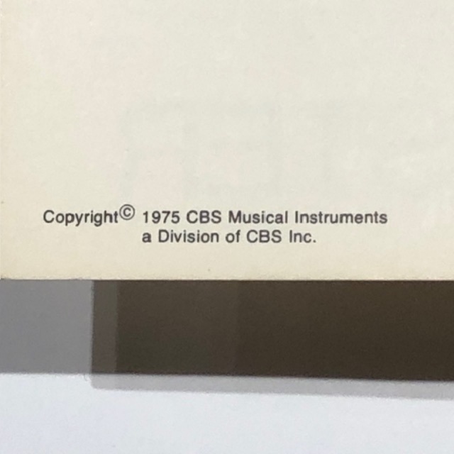 Fender/1970sトレモロアーム・スプリング&取り扱い説明書【中古