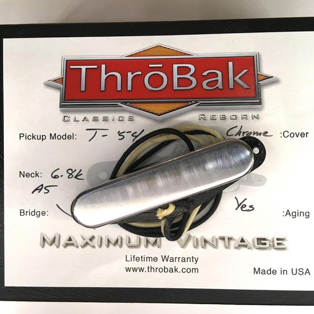 ThroBak/T-54 MXV- ThroBak Tele Guitar Pickup / Neck / Aged Crome【お取り寄せ商品】