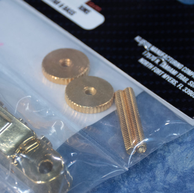 Kluson/ABR-1 BRIDGE NON-WIRED BRASS SADDLE Gold【ブラス