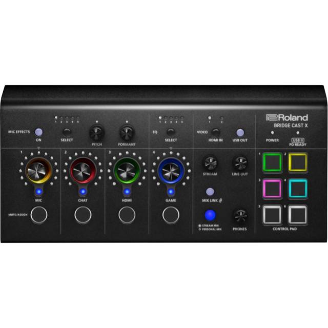 【美品】Roland BRIDGE CAST ☆おまけ付きマイクケーブル Roland BRIDGE CAST Dual Bus Gaming Mixer｜ミュージックランドKEY