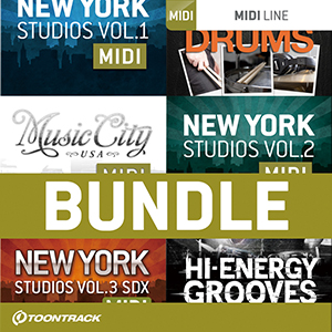 TOONTRACK/DRUM 6MIDI - SESSION DRUMMERS【オンライン納品】【在庫あり】