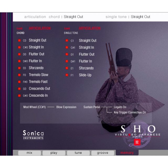 Sonica Instruments/SHO（笙）【ソフトウェア音源】【オンライン納品