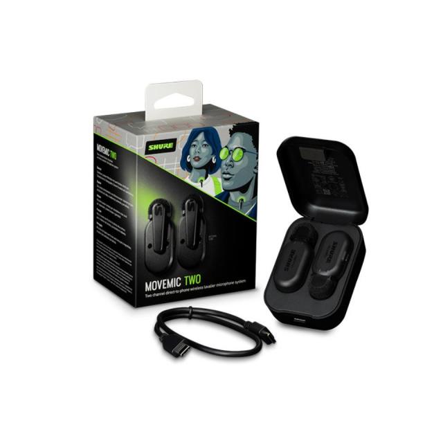 Shure MovMic Two ワイヤレスマイク Amazon.com: Shure MoveMic Two - Pro Direct to Phone Wireless