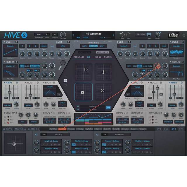 U-he Hive2 daw プラグイン U-he Hive2 daw プラグイン