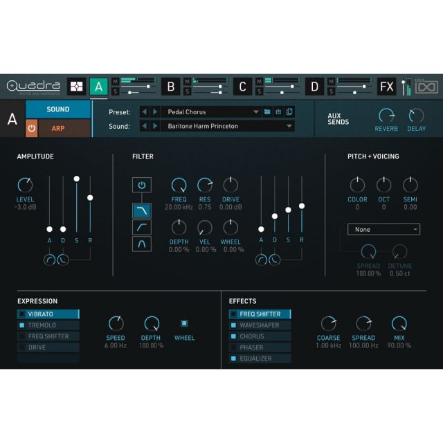 UVI/Quadra:Muted&Harmonics【～04/02期間限定特価キャンペーン】【オンライン納品】