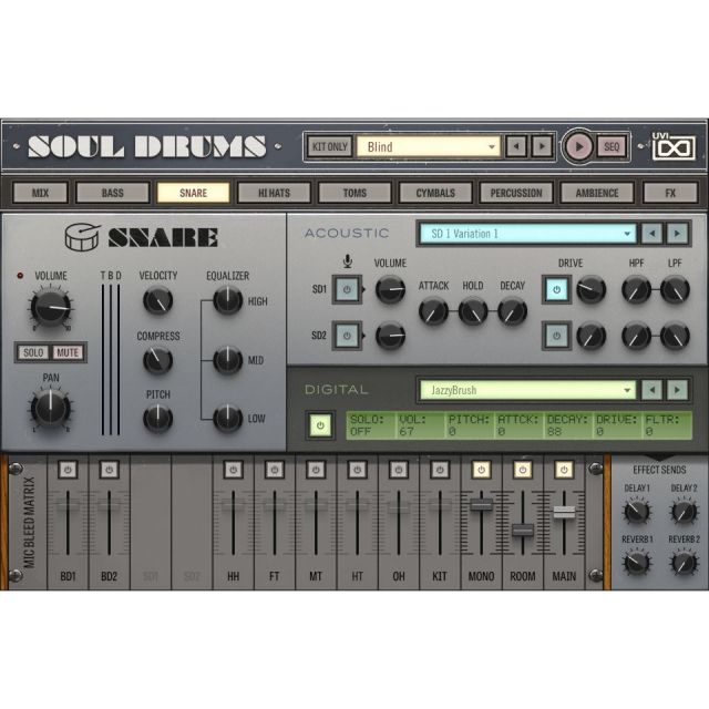UVI/SoulDrums【～04/02期間限定特価キャンペーン】【オンライン納品】