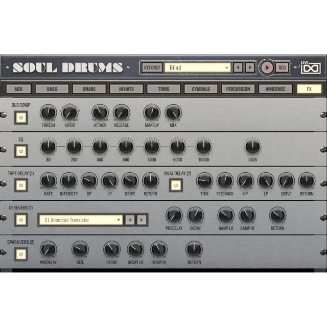 UVI/SoulDrums【～04/02期間限定特価キャンペーン】【オンライン納品】