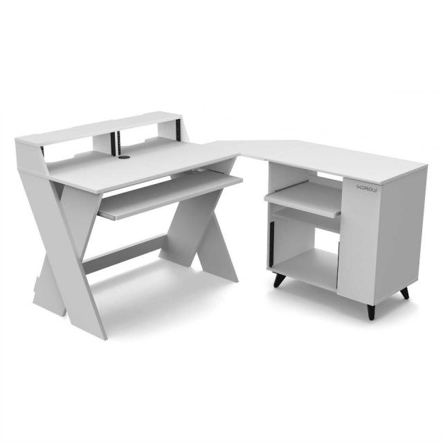 【未来工房】roboページ　ディスプレイ台　高さ45㎝　DY-74 GLORiOUS/Modular Side Rack WH【スタジオデスク】【メーカー直送/送料