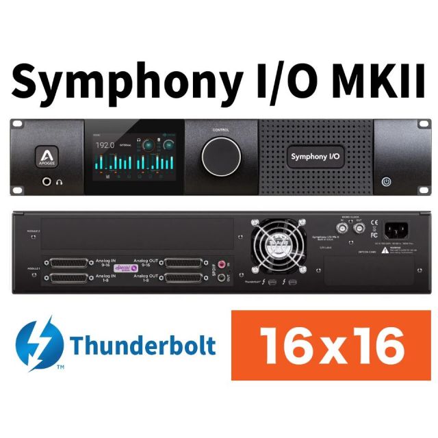 配信機器・PA機器・レコーディング機器 Apogee Symphony I/O MK II (PTHD&16X16) APOGEE/Symphony I/O MKII Thunderbolt 【TB2・16x16SE】