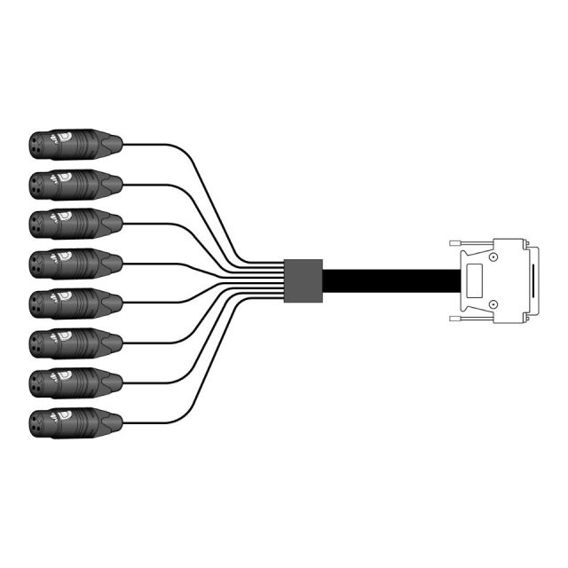 Mogami/DF03-2932-8TA【Dsub - XLR(F) 3.0m】【在庫あり】