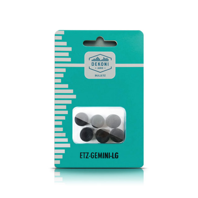 Dekoni Audio/BULLETZ GEMINI 3MM(Lサイズ3ペア)【ネコポス発送】